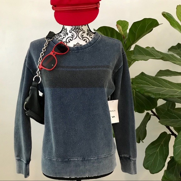 RVCA Tops - 🔥🔥RVCA - DISTRESSED PULLOVER SWEATSHIRT🔥🔥